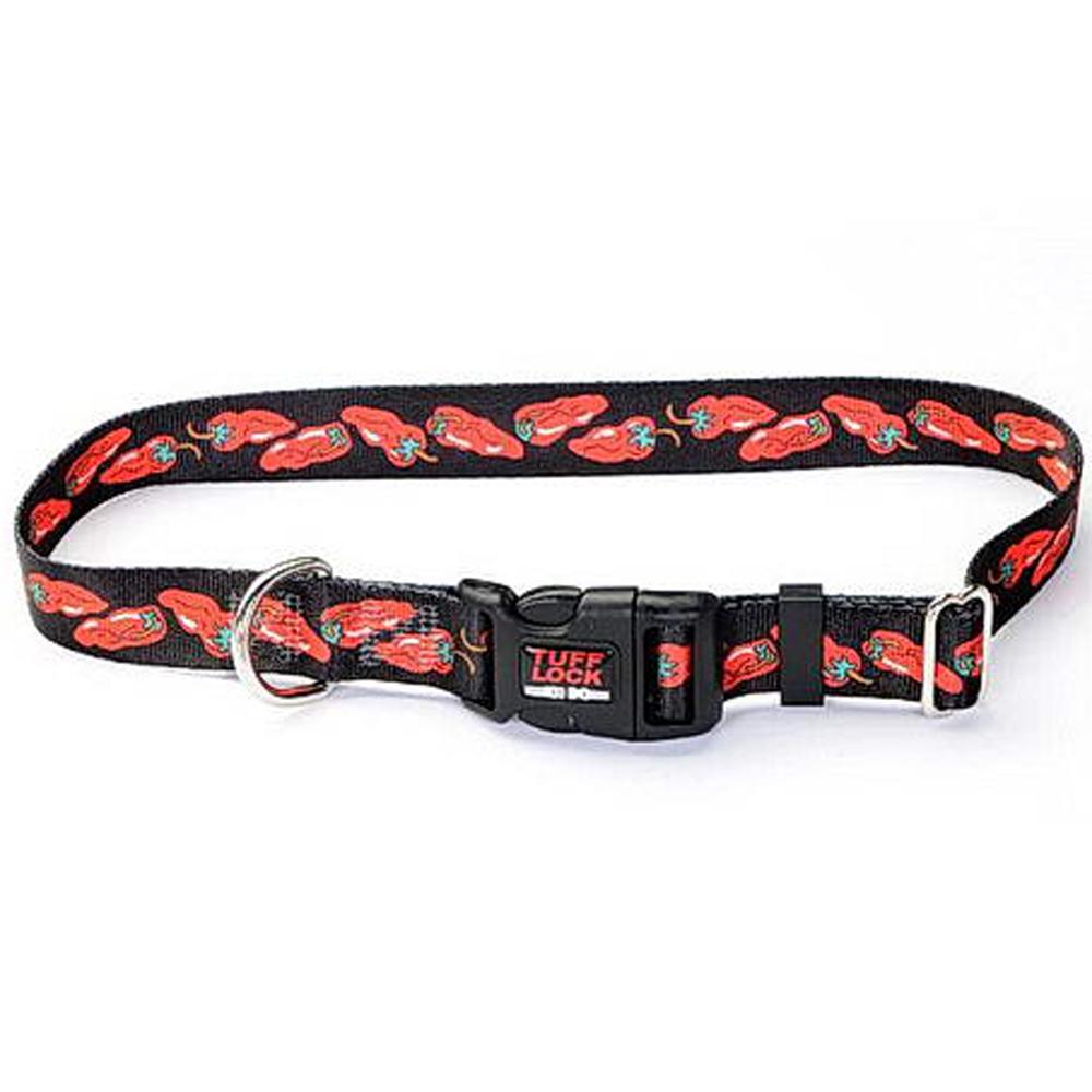 Tuff-Lock Large Chilis Adjustable Nylon Dog Collar
