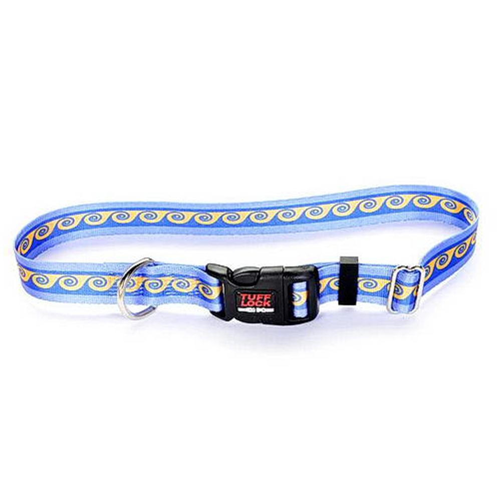 Tuff-Lock XSmall Waves Adjustable Nylon Dog Collar