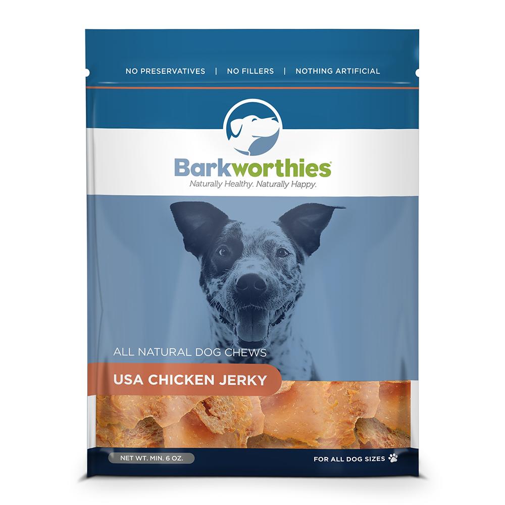 Barkworthies USA Chicken Jerky Dog Treats 6oz.