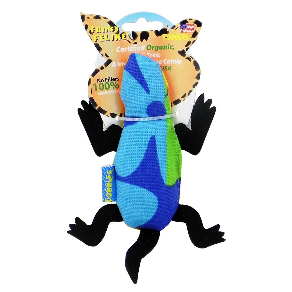 Funky Feline Hawaiian Print Catnip Frog