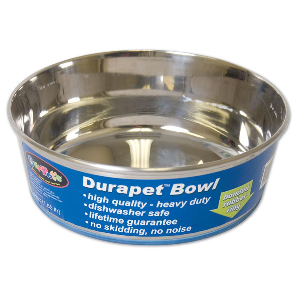 Durapet Premium Stainless Steel Pet Bowl 2 Quart