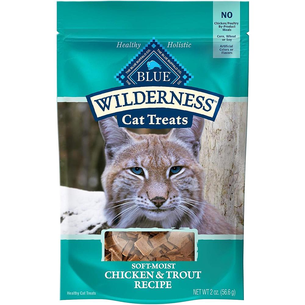 Blue Wilderness Chicken and Trout Grain-Free Cat Treats 2oz.