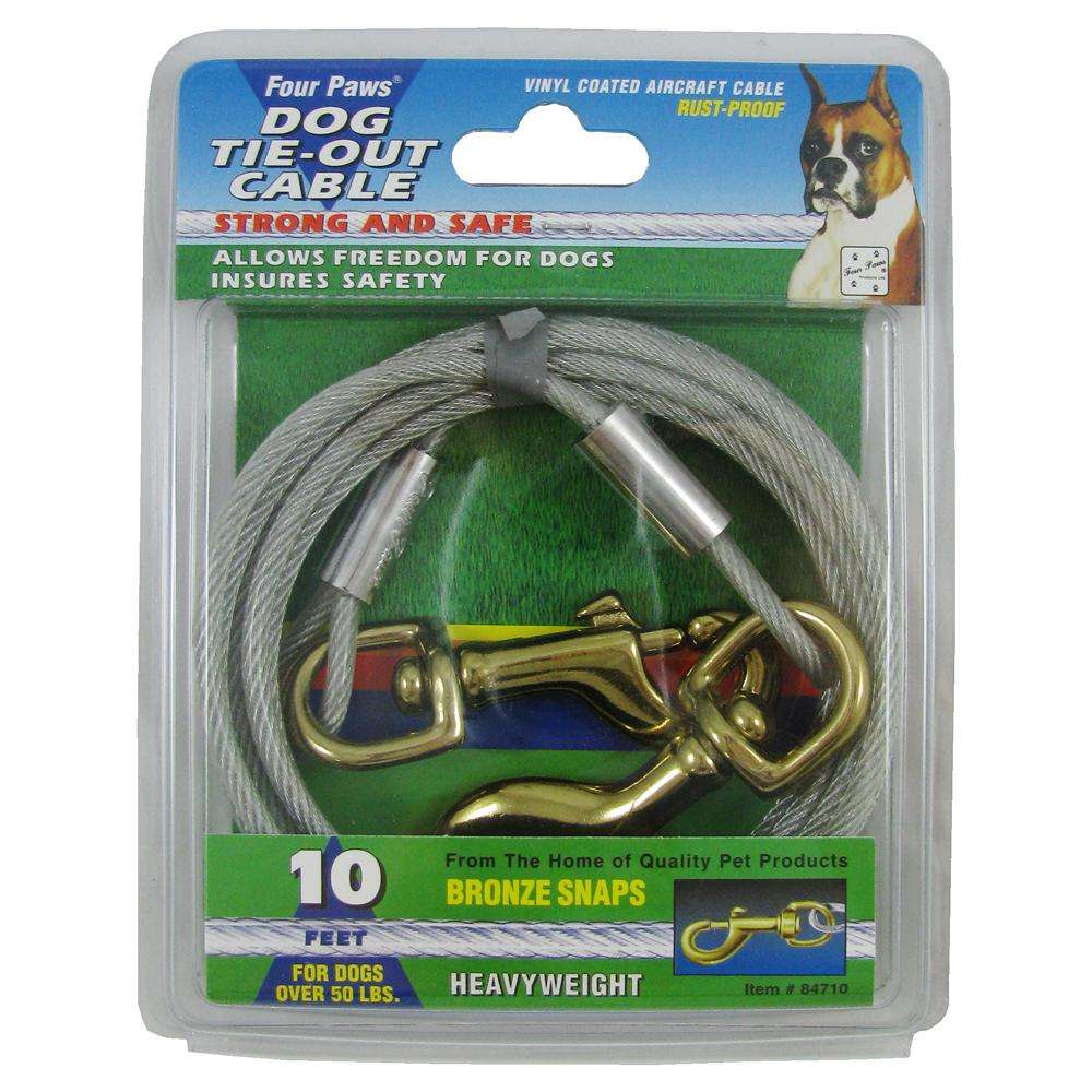Heavy Weight Tie-Out Cable for Dogs 10-ft.