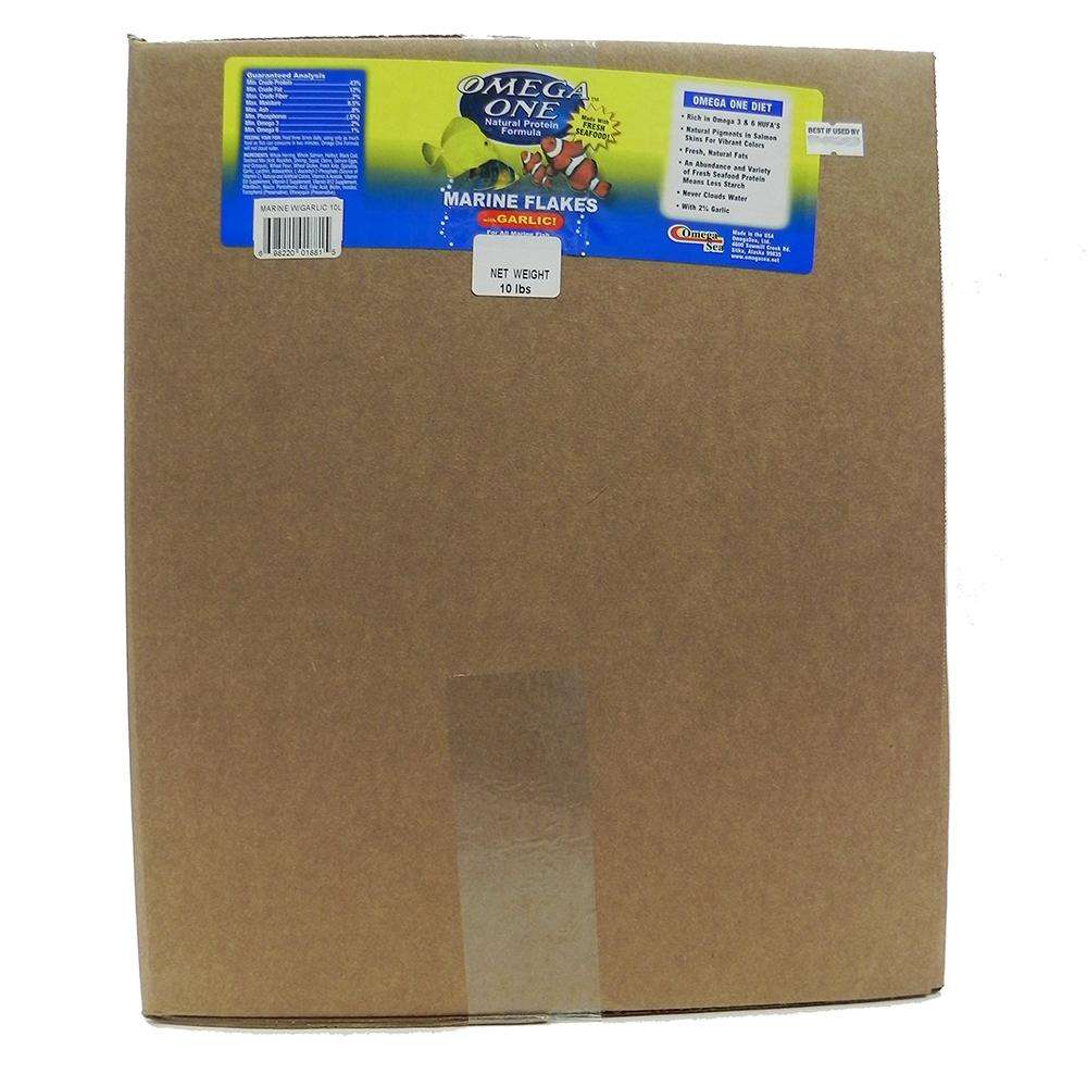 Omega One Garlic Marine Flakes Fish Food 10 lb