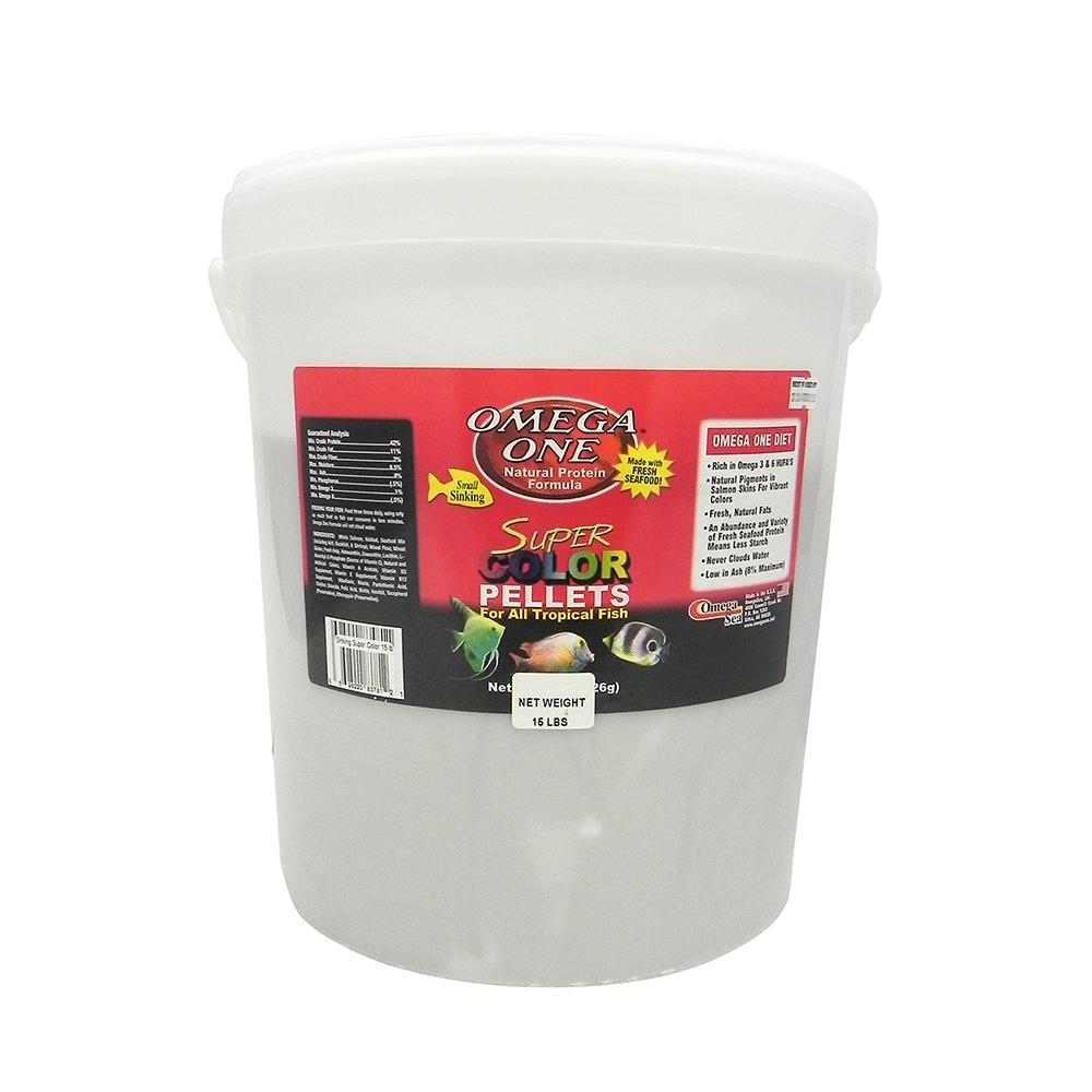 Omega One Super Color Sinking Pellets Fish Food 15-Lb.