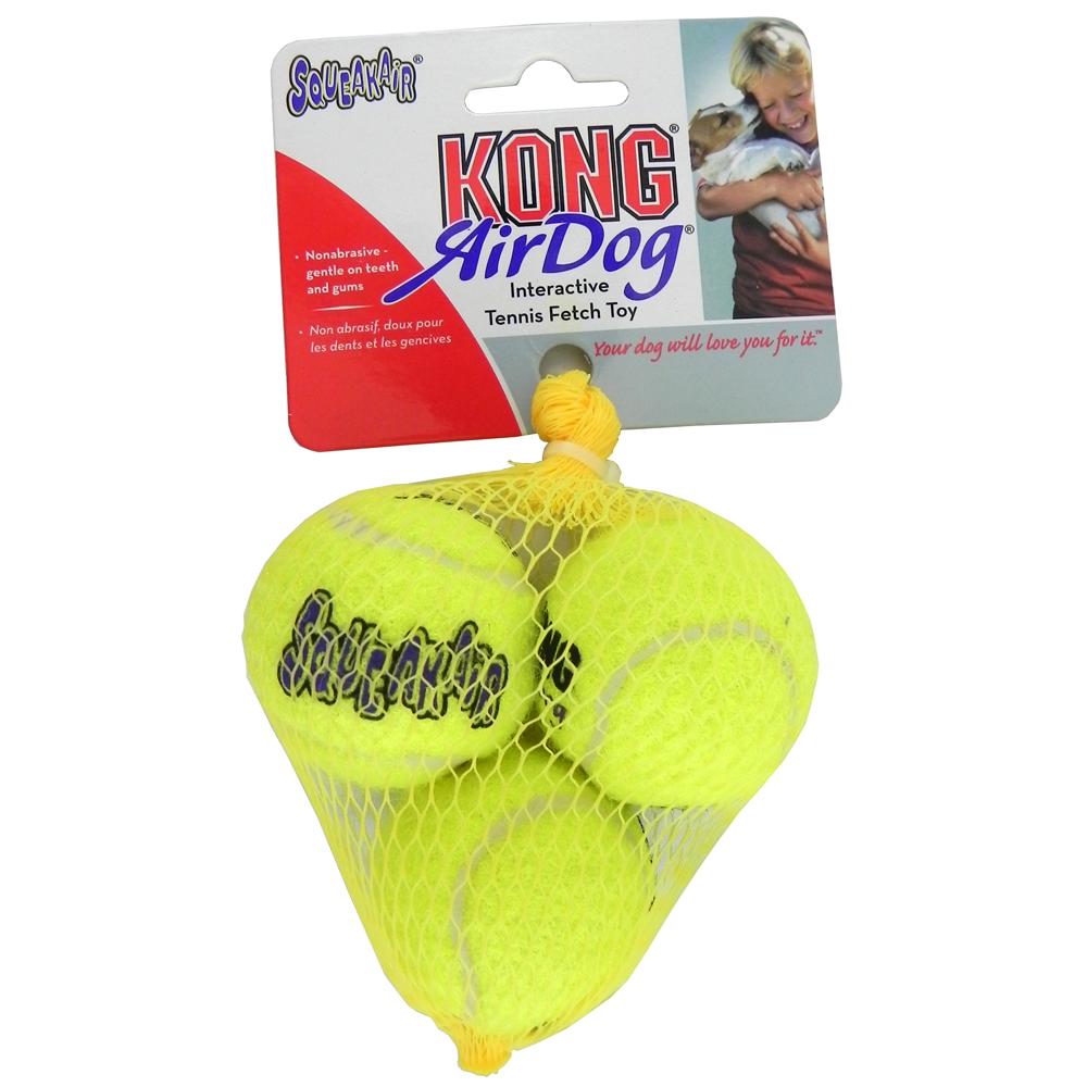 Air KONG Squeakers Small Tennis Ball 3pk for Small Dogs