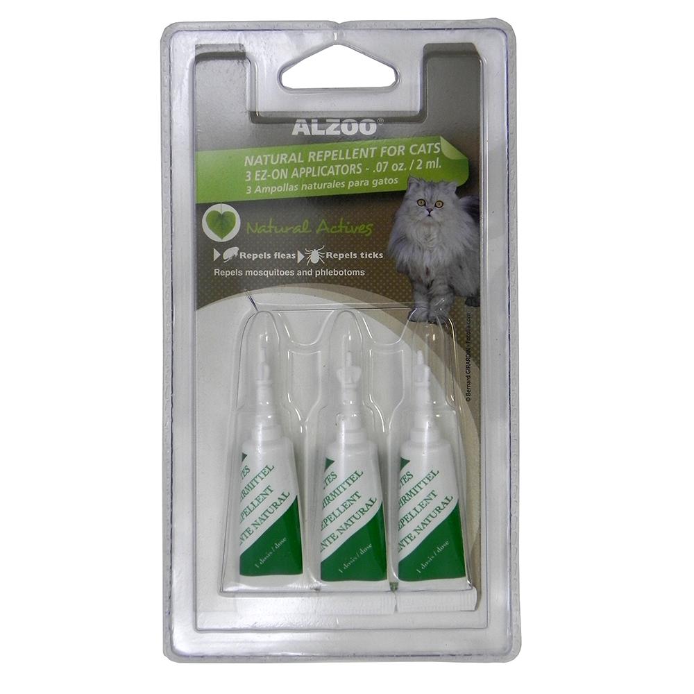 Alzoo Natural Repellent Topical Treatment 3 Pack For Cats