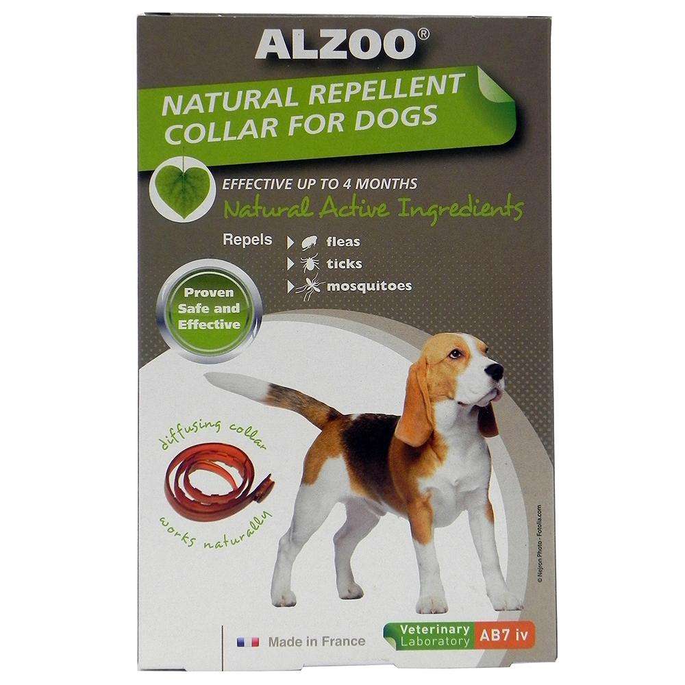 Alzoo Natural Flea and Tick Repellent Dog Collar Medium