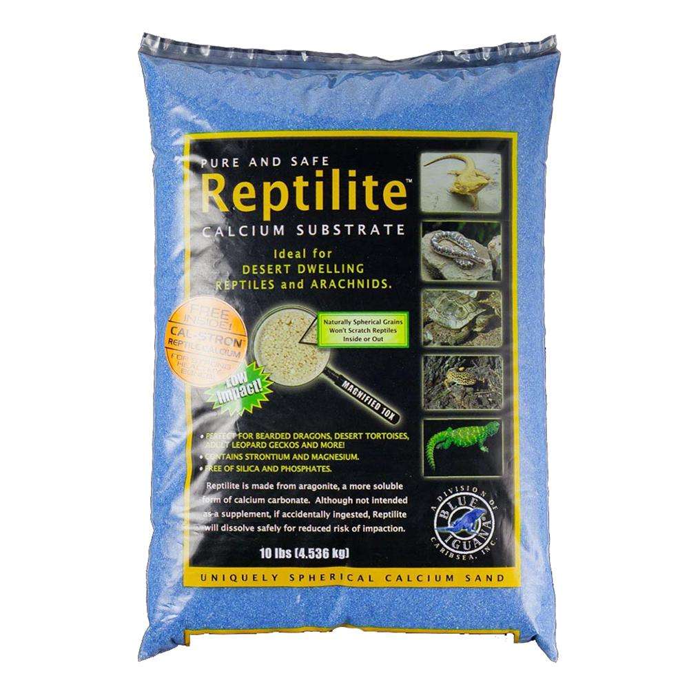 Reptilite Calcium Substrate Reptile Sand 10 lb Sky Blue
