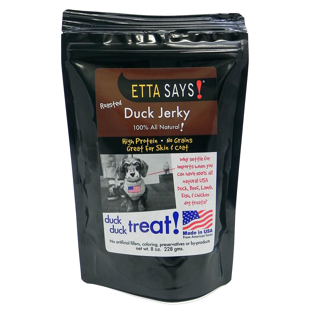 Etta Says! USA All Natural Duck Jerky Strips for Dogs 8 oz