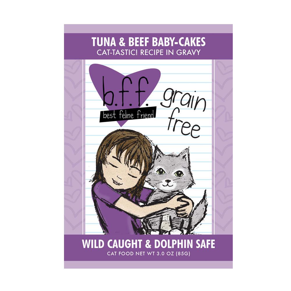 BFF Tuna & Beef Baby Cakes Recipe Pouch 3oz each