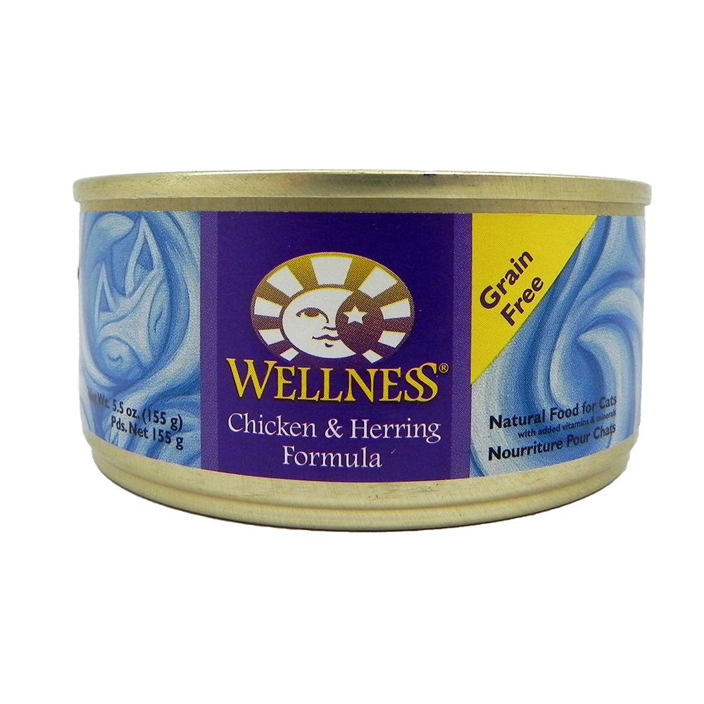 Wellness Chicken And Herring Canned Cat Food 5.5oz Each