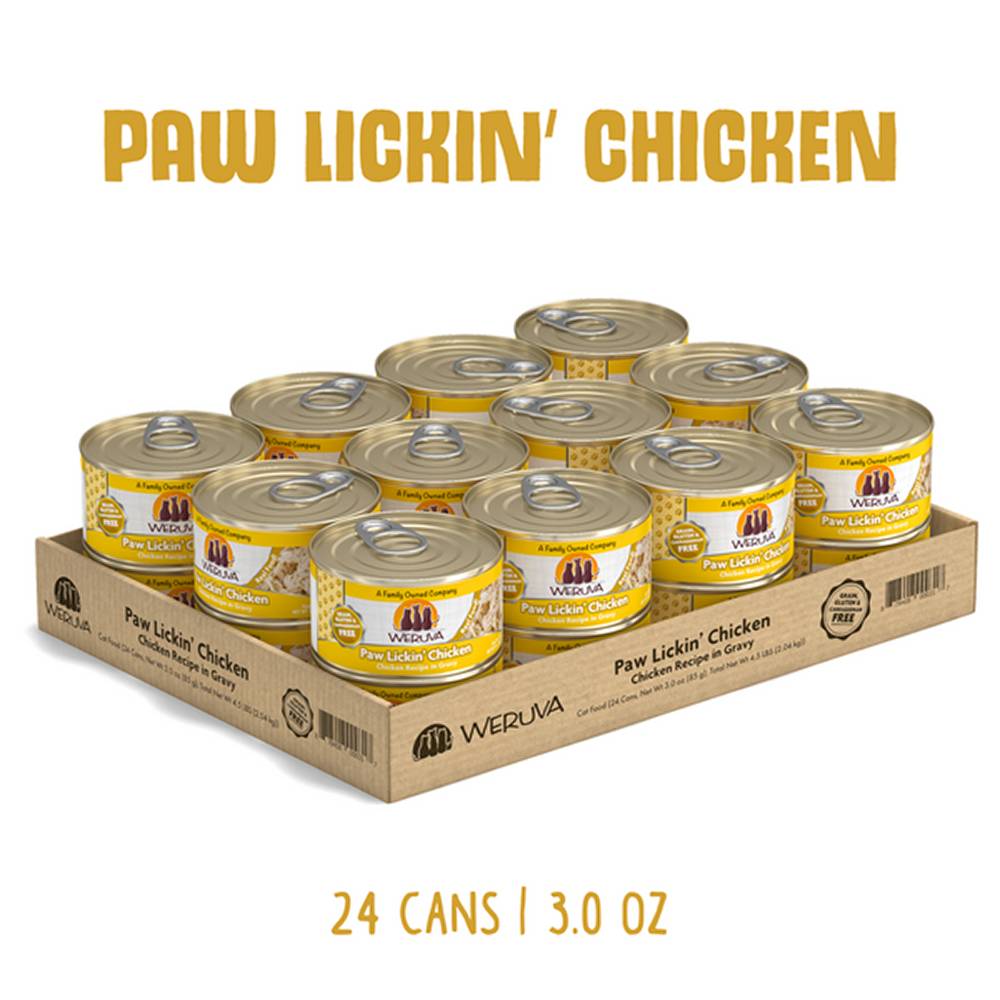 Weruva Cat Paw Lickin Chicken 3oz case