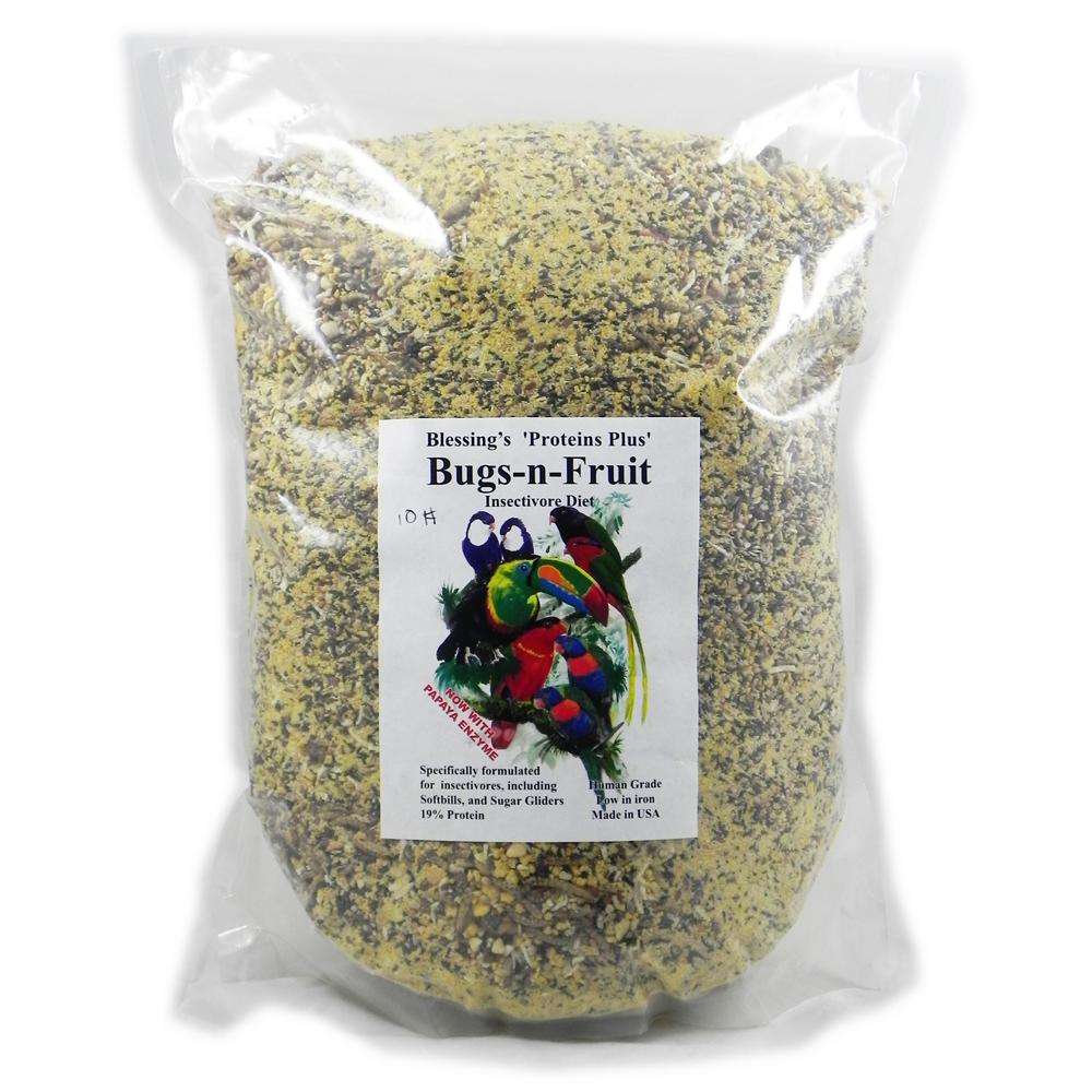 Blessing's Bugs-N-Fruit Low-Iron Insectivore Diet 10-Lb.