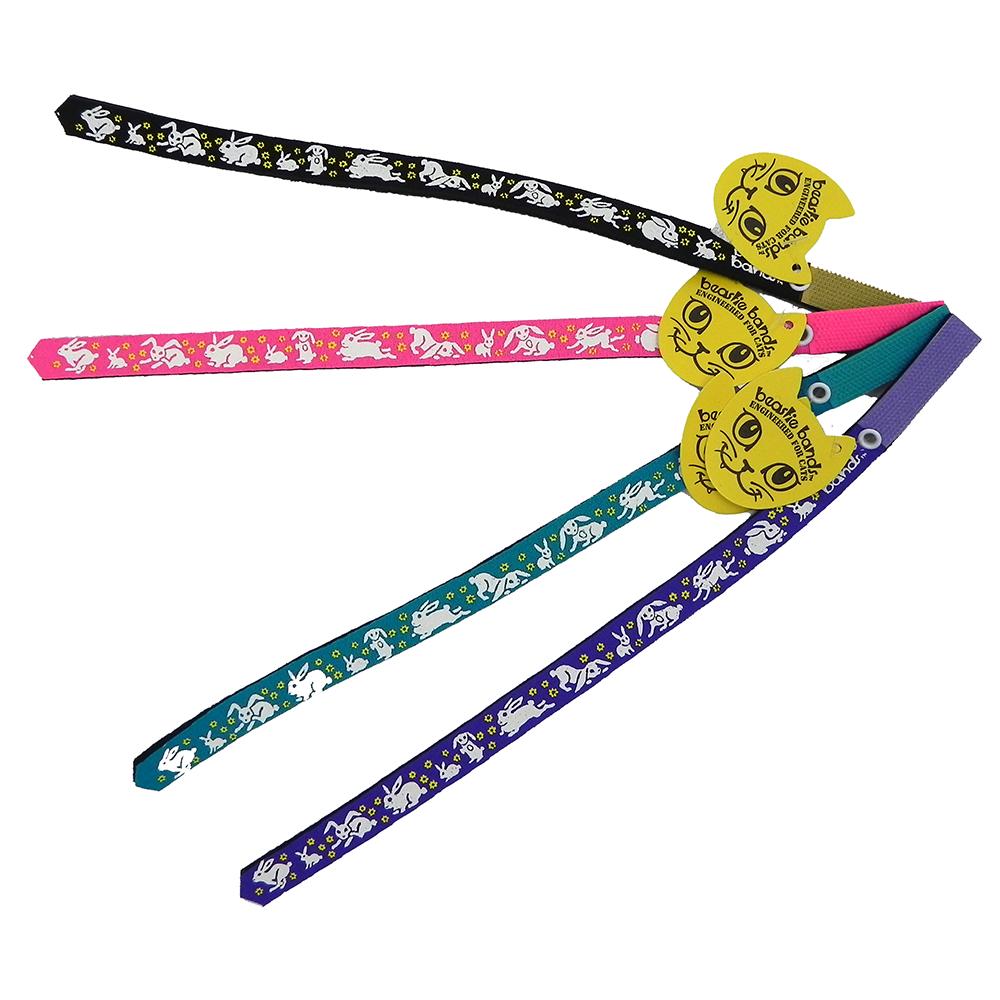 Beastie Band Cat Collar Bunnies & Flowers