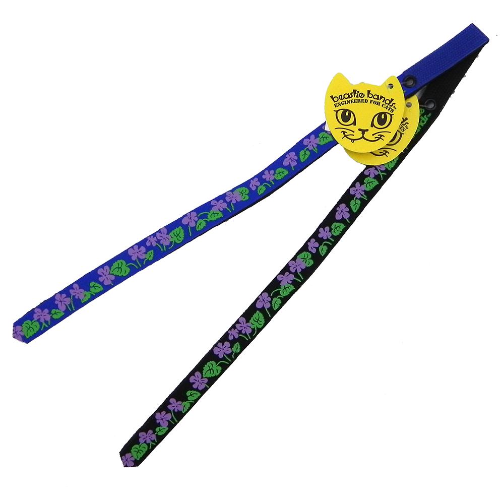 Beastie Band Cat Collar Violets