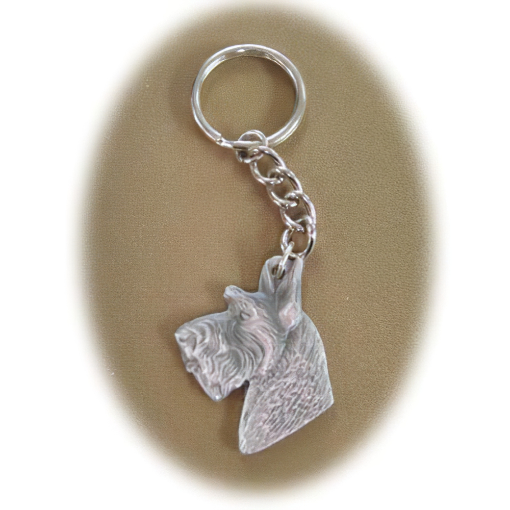 Pewter Key Chain I Love My Scottish Terrier