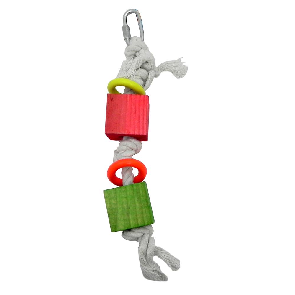 Bird Brainers Rope Toy w/ Rings Bird Toy