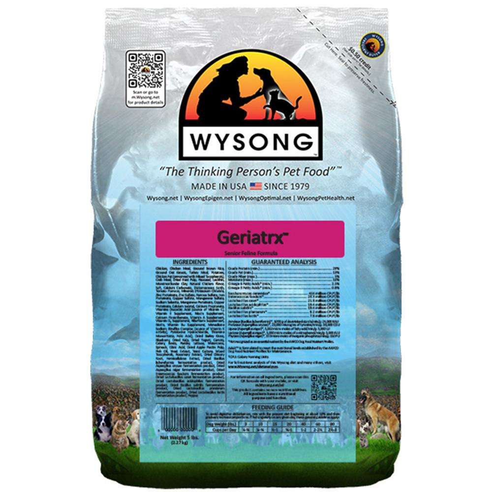 Wysong Feline Geriatrix Senior Cat Food 5 lb