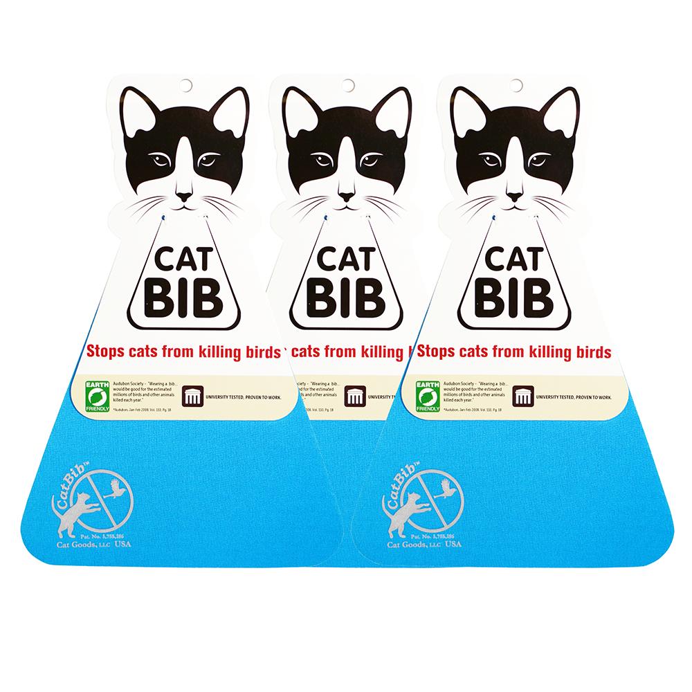 CatBib WildBird Saver Blue Small 3 pack