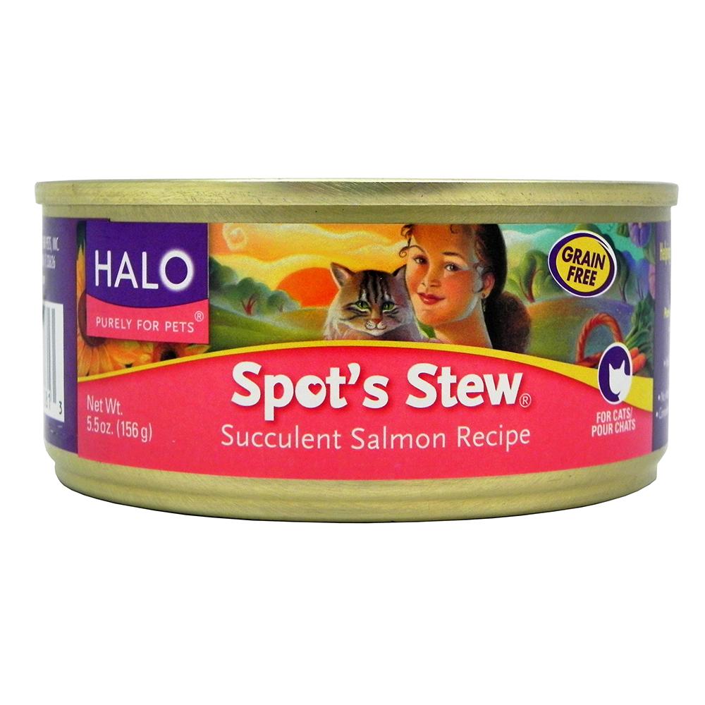 HALO Purely For Pets Spot's Stew Cat Wild Salmon Can 5 oz