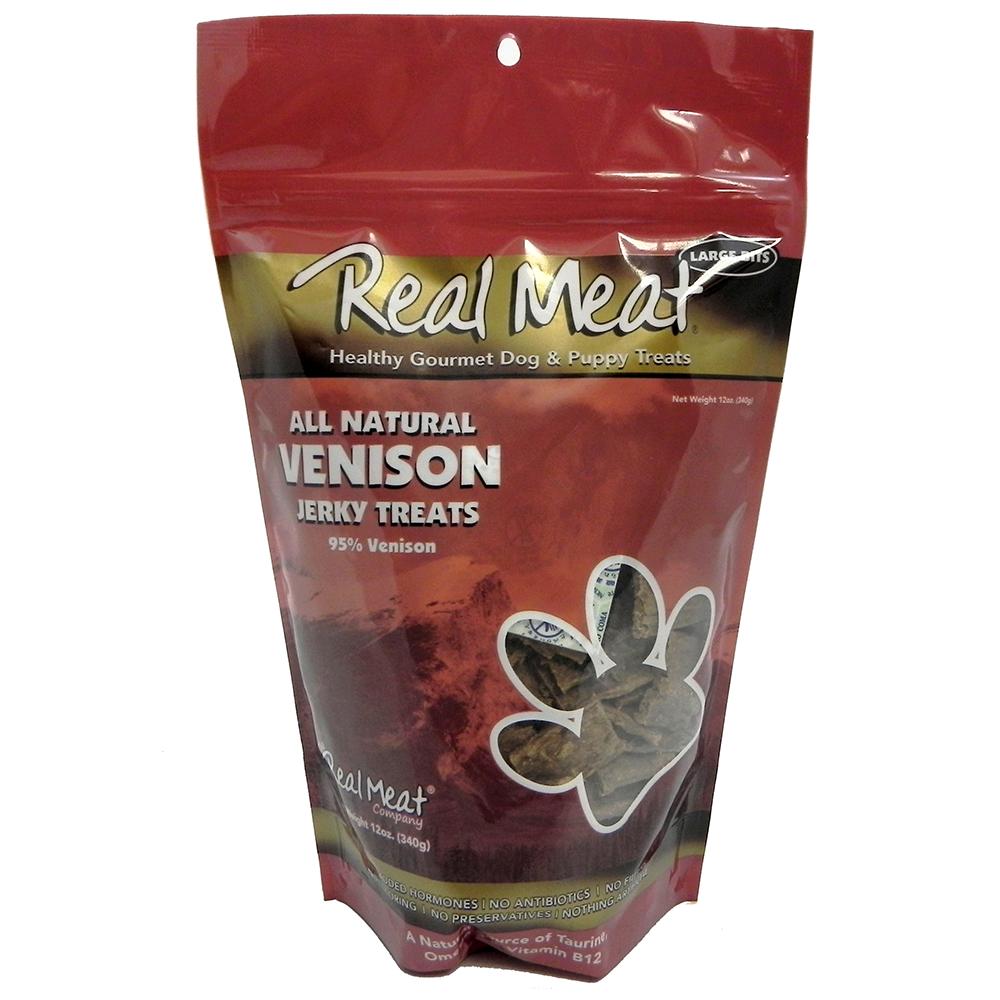 Real Meat All Natural Venison Dog Jerky Treats 12oz.