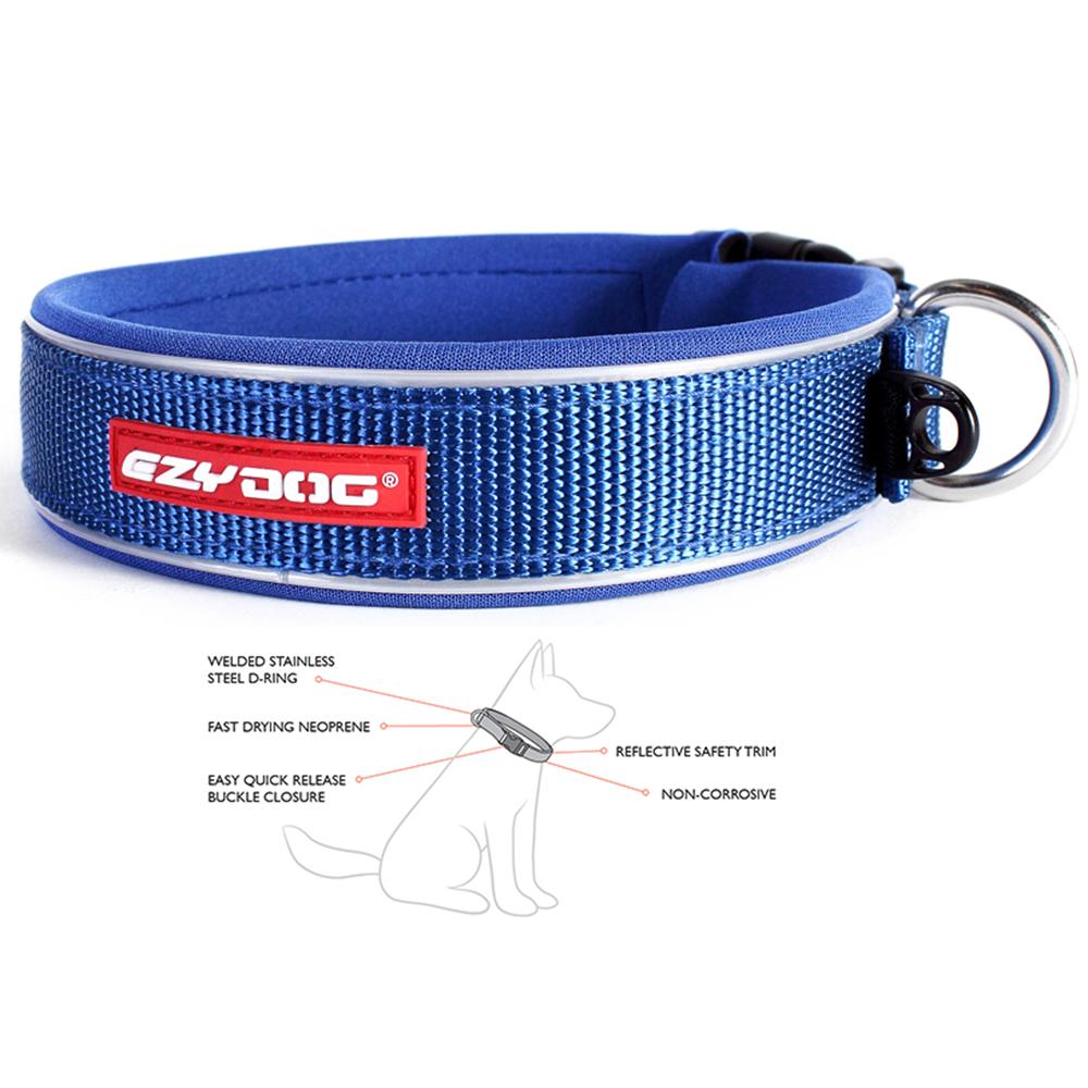 EzyDog Neo Collar Adjustable Blue XS