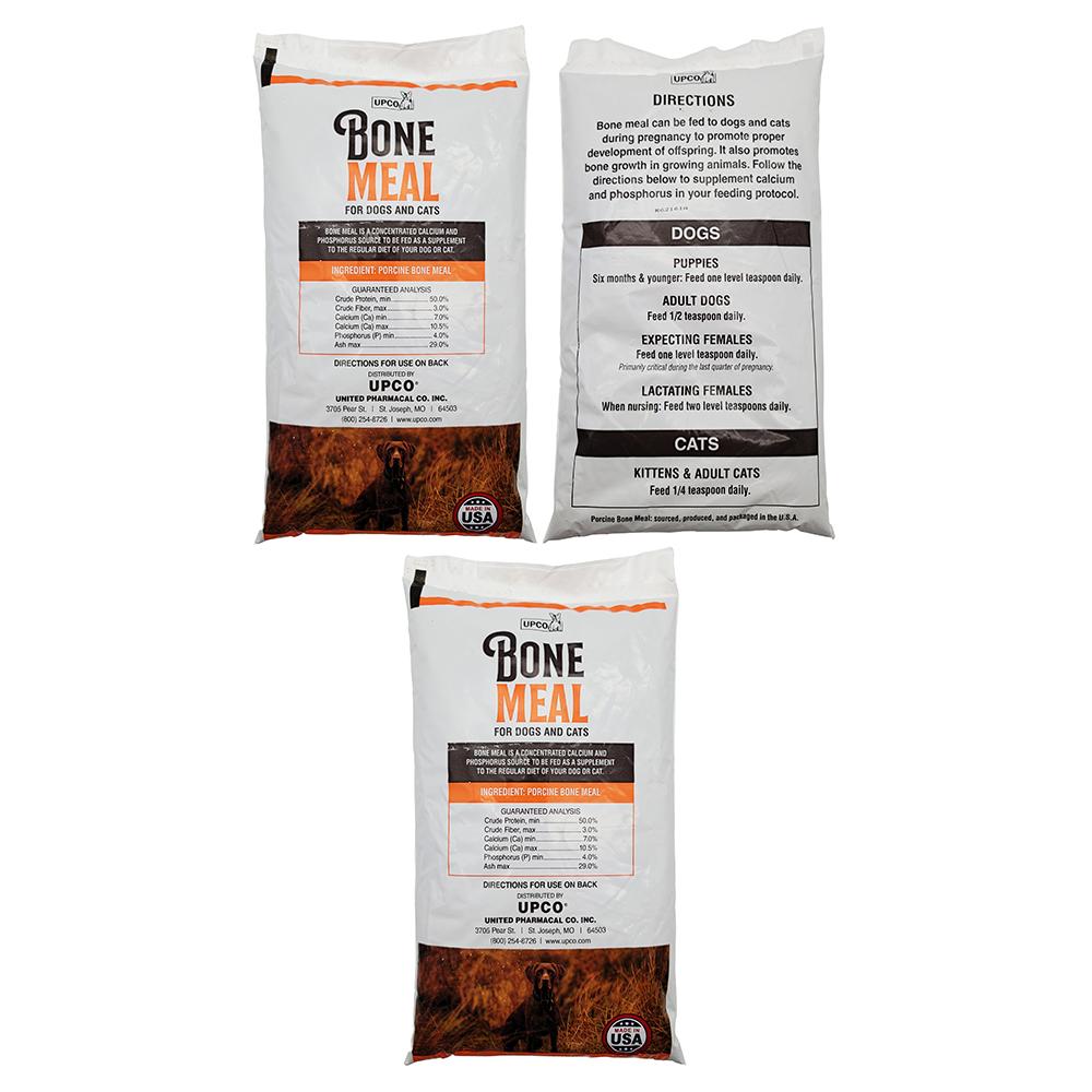 UPCo Bone Meal Supplement for Dogs and Cats 3 - 1Lb. Bags