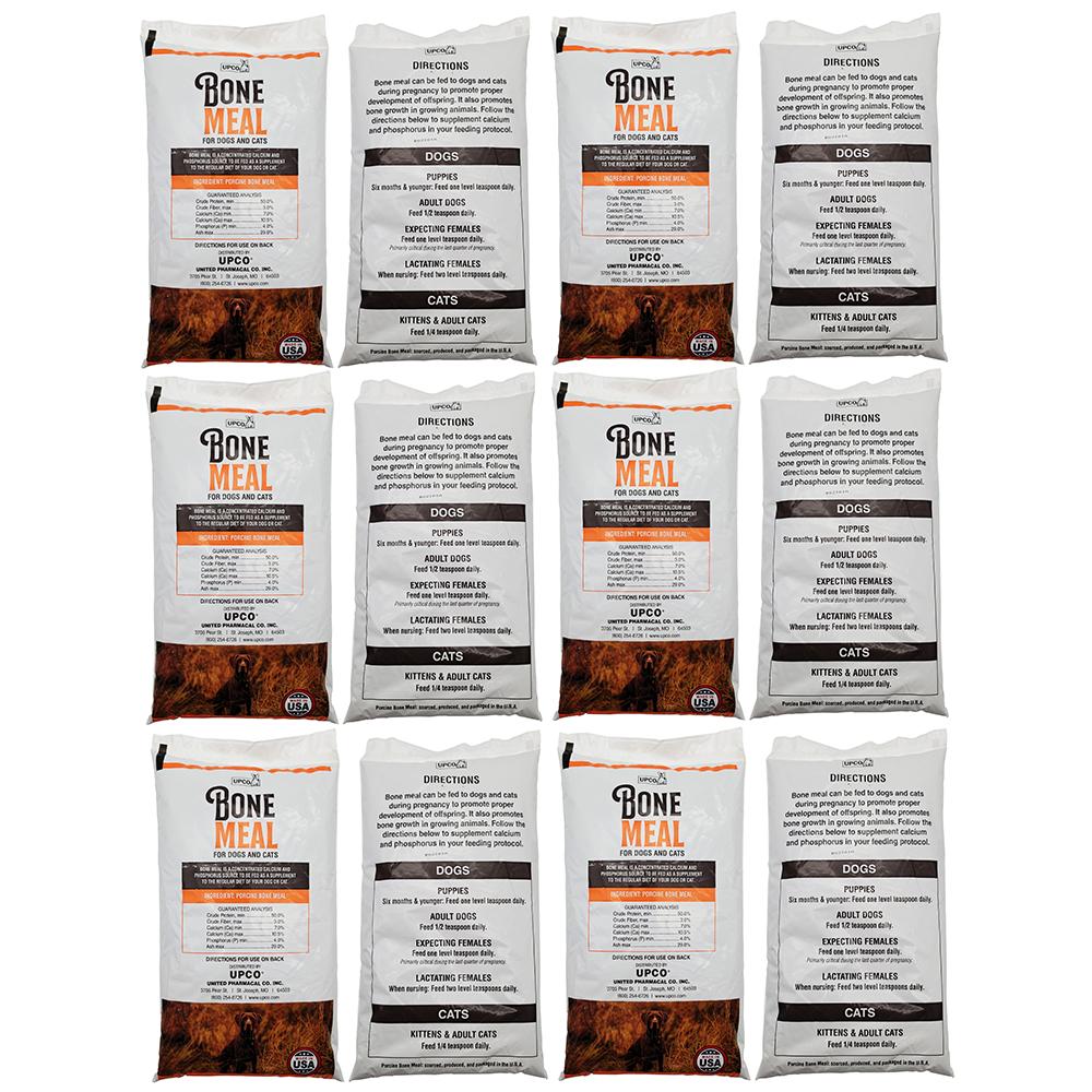 UPCo Bone Meal Supplement for Dogs and Cats 12 - 1Lb. Bags