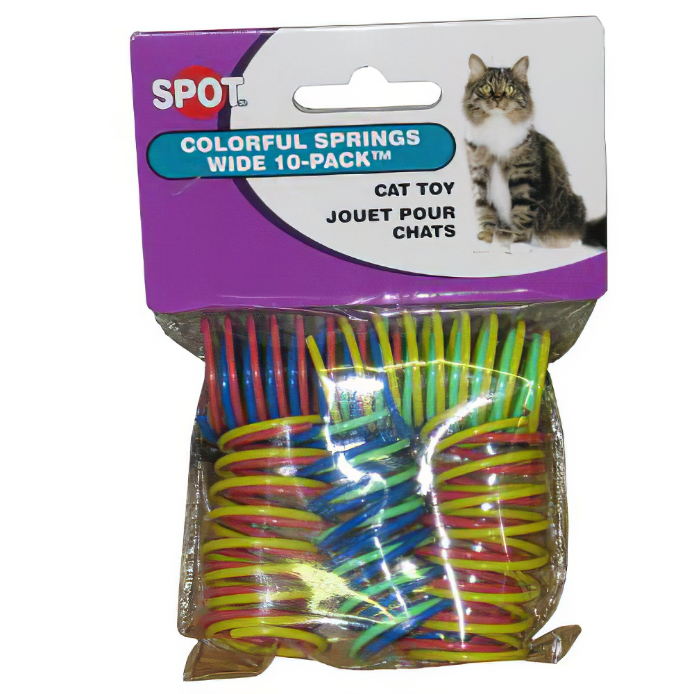 Spotnips Colorful Springs 10 Pack Cat Toy 3 pack