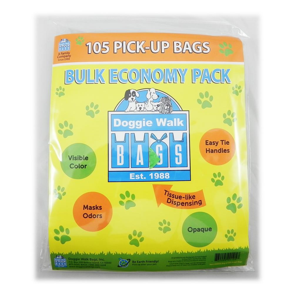 Doggie Walk Bulk Economy Pack 140 Dog Waste Bags 6 pack