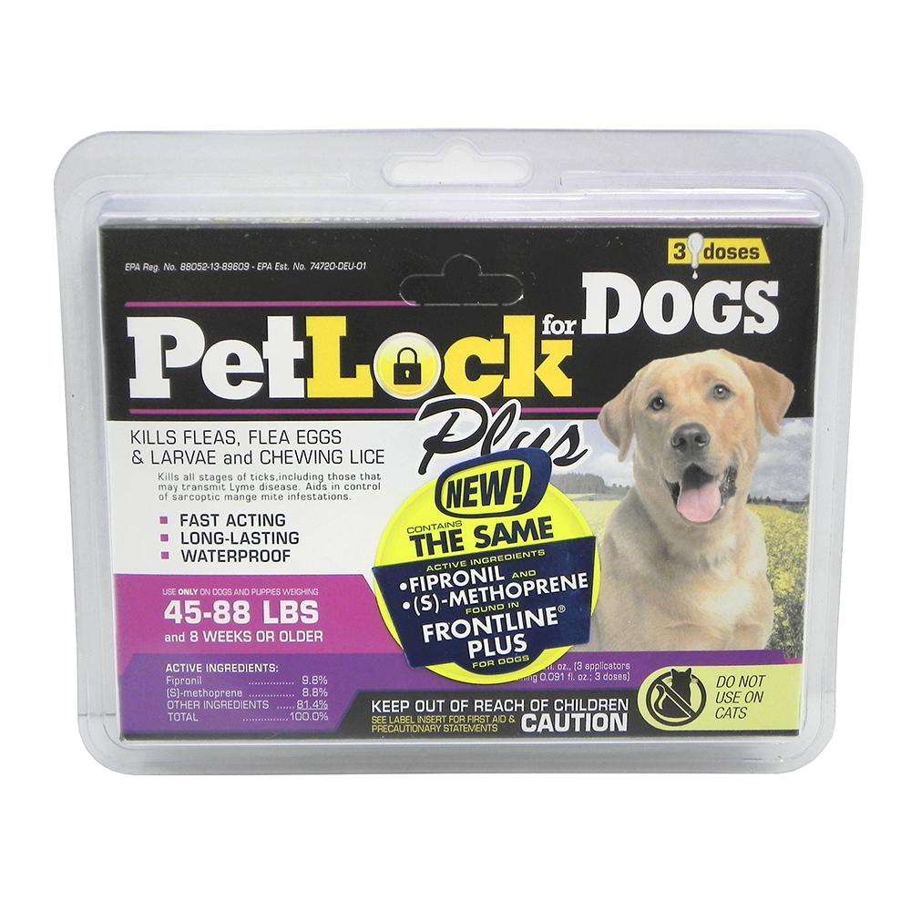 PetlockTopical Flea and Tick Treatment Large Dogs 3-pack
