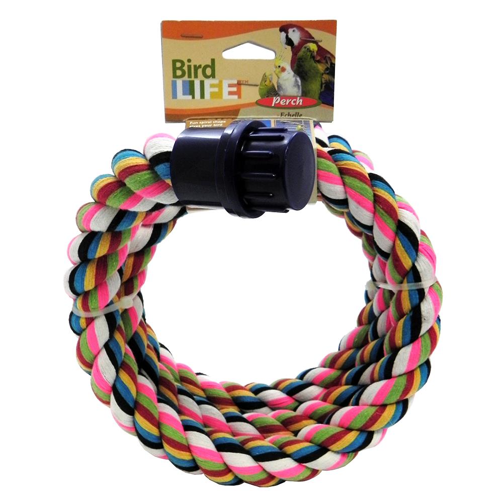 Spiral Rope Perch for Med to Large Birds 24in-40in