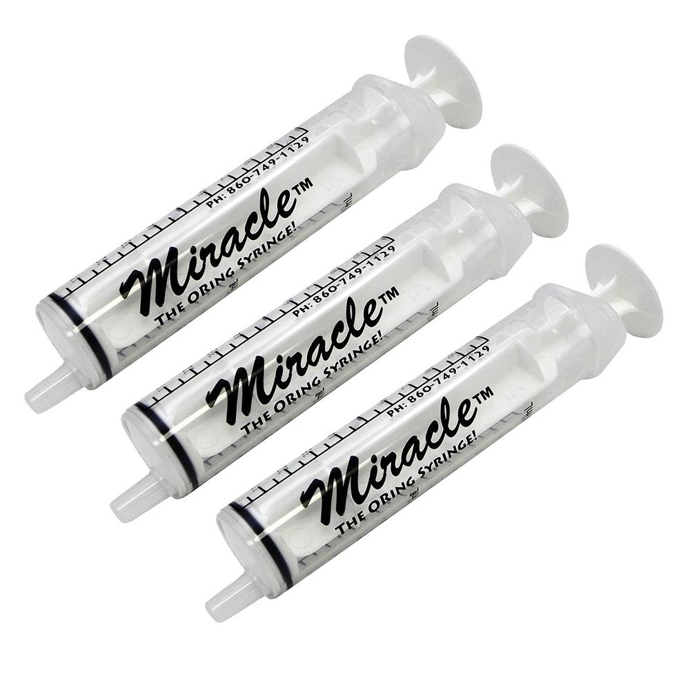 Miracle 10cc Slip Tip O-Ring Handfeeding Syringe 3 Pack