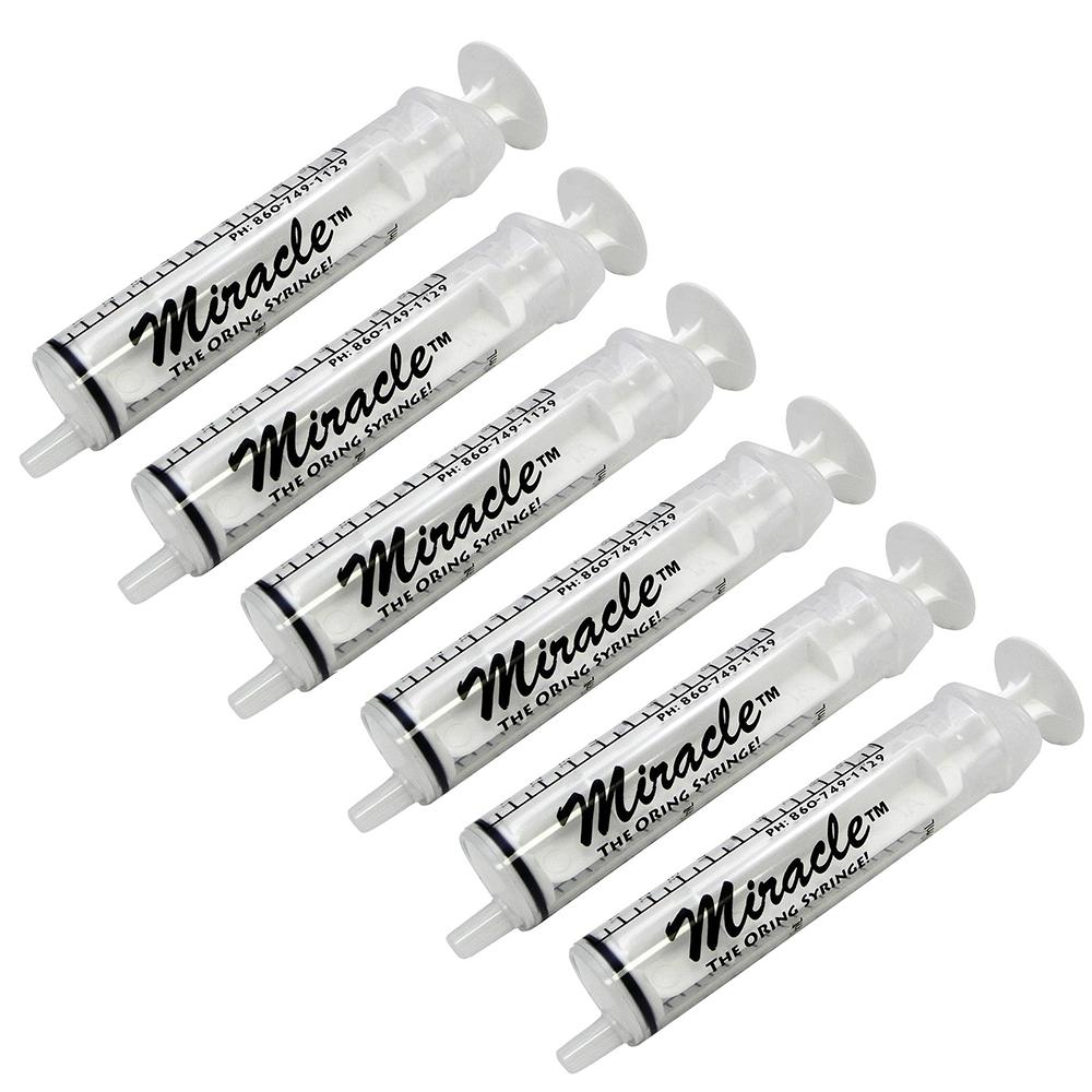 Miracle 10cc Slip Tip O-Ring Handfeeding Syringe 6 Pack