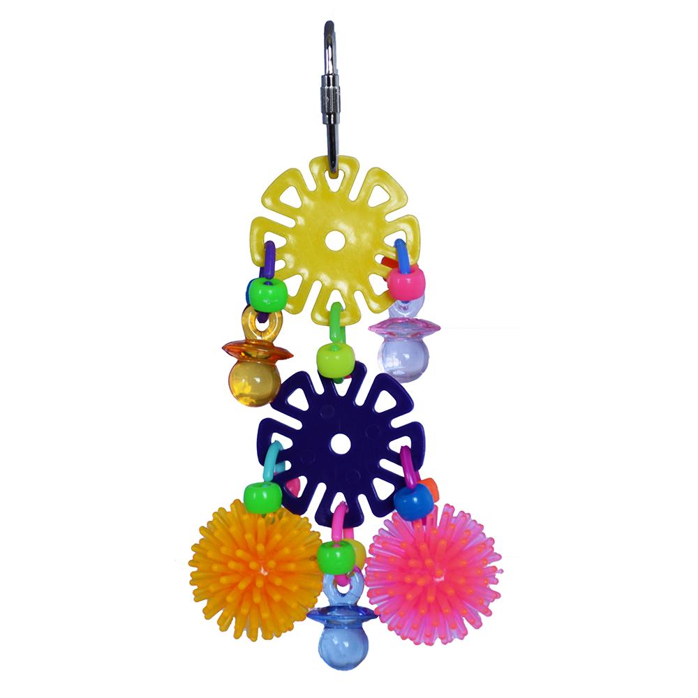Super Bird Disky Business Bird Toy for Smaller Birds