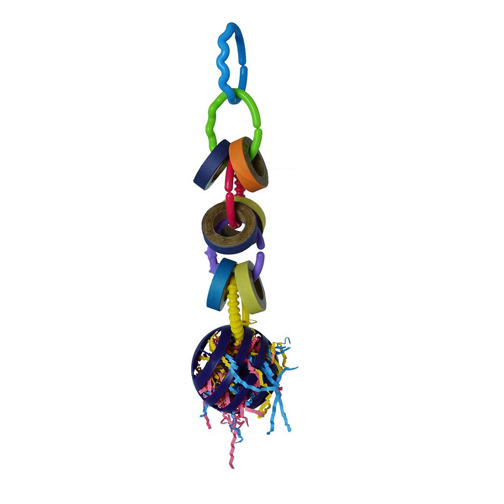 Super Bird Fiesta Foraging Ball Bird Toy for Larger Birds