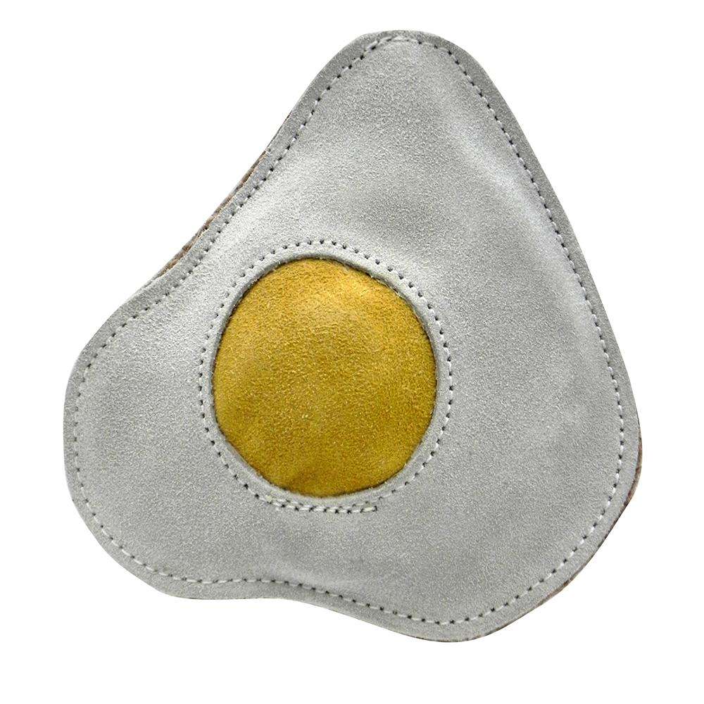 Aussie Naturals Fried Egg Eco-Friendly Leather Dog Toy