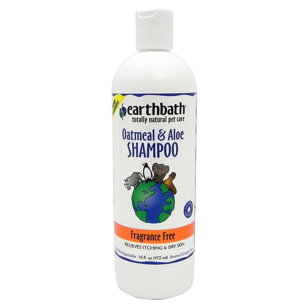 Earthbath Pet Shampoo Oatmeal and Aloe Fragrance Free Pint