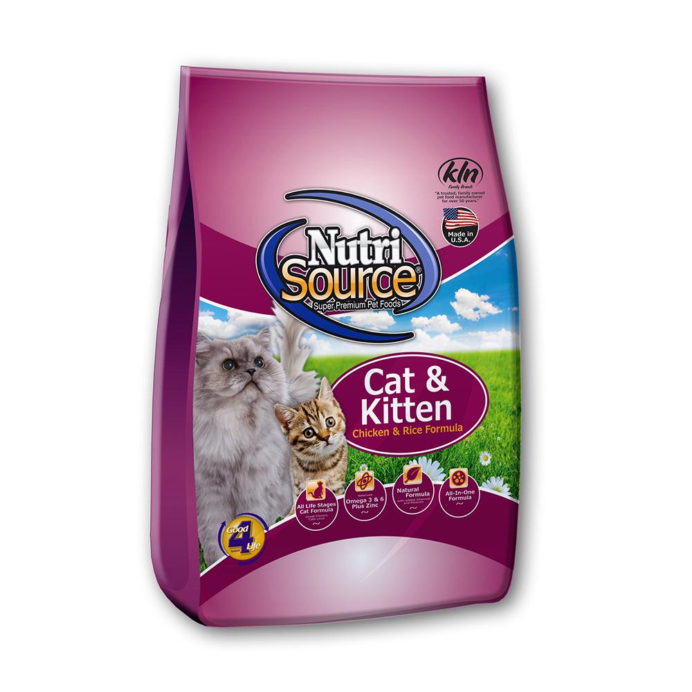 NutriSource Chicken and Rice Kitten Food 16Lb.