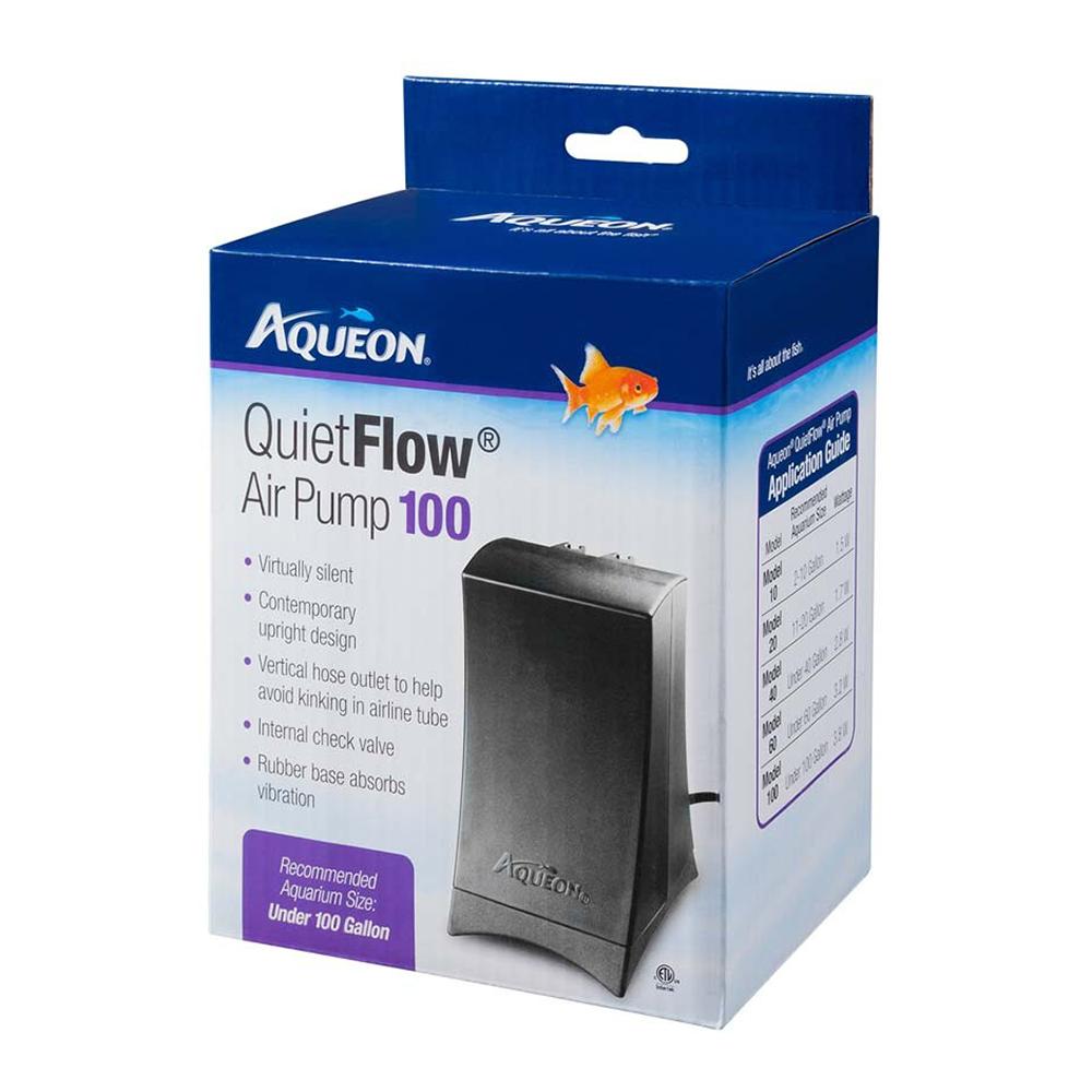 Aqueon Quiet Flow Air Pump 100 for Tanks up to 100 Gallons