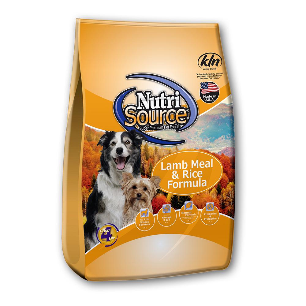 NutriSource Lamb and Rice Dog Food 12lb
