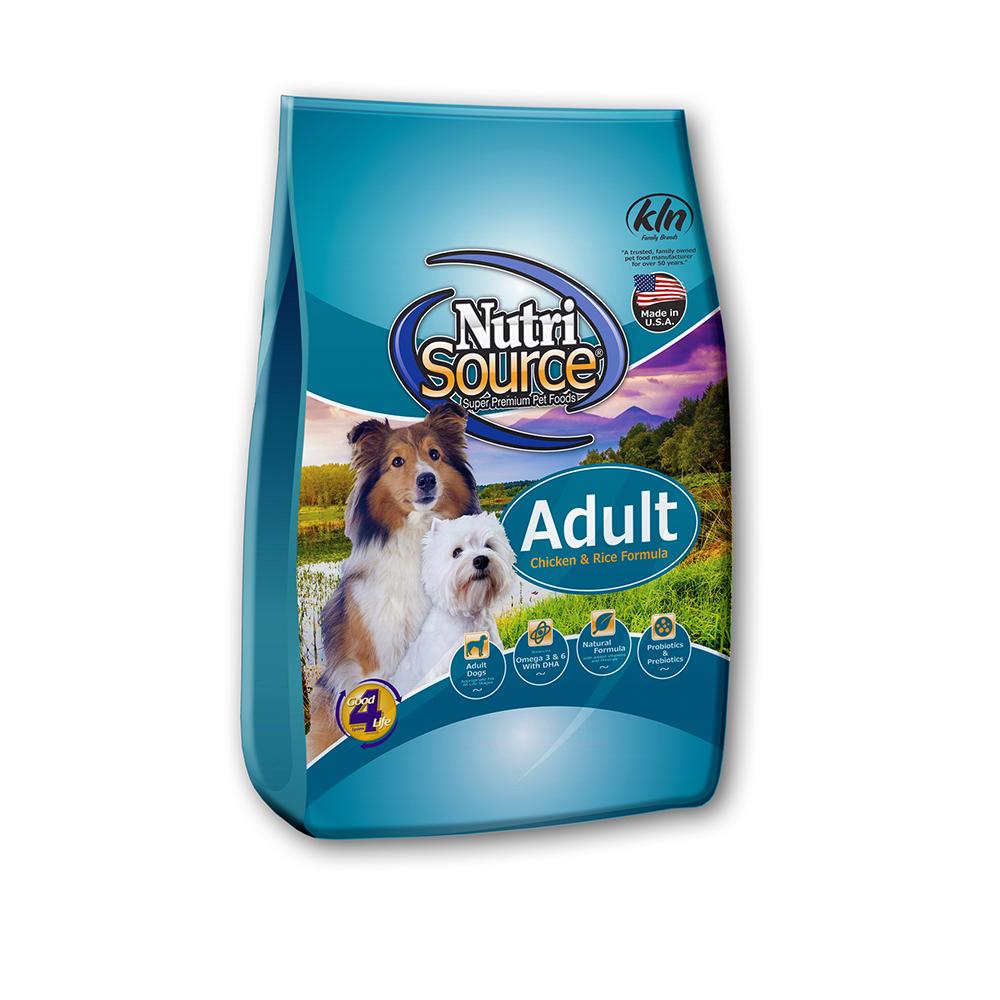 NutriSource Chicken and Rice Adult Dog Food 12Lb.