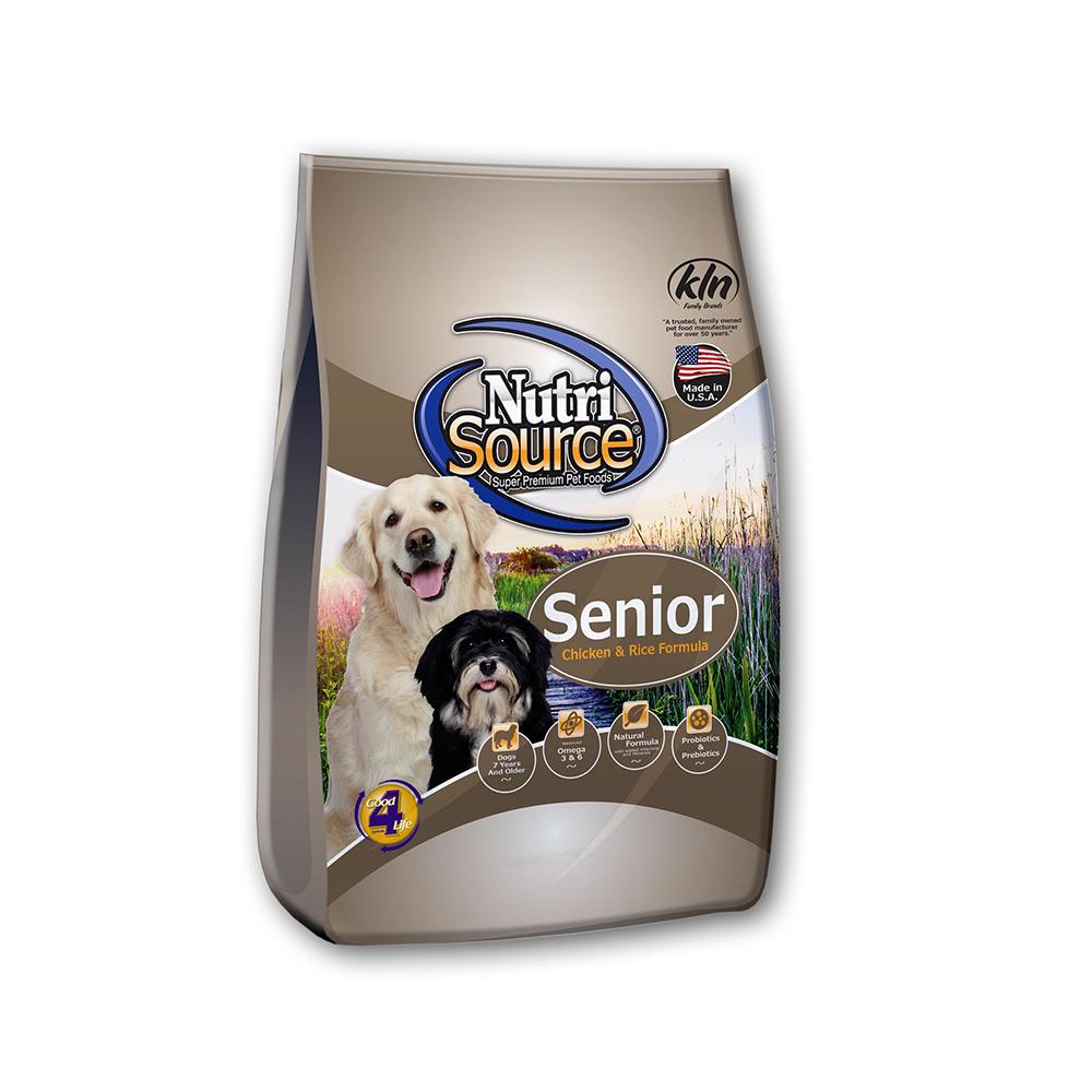 NutriSourceChicken Rice Senior Dog Food 18lb