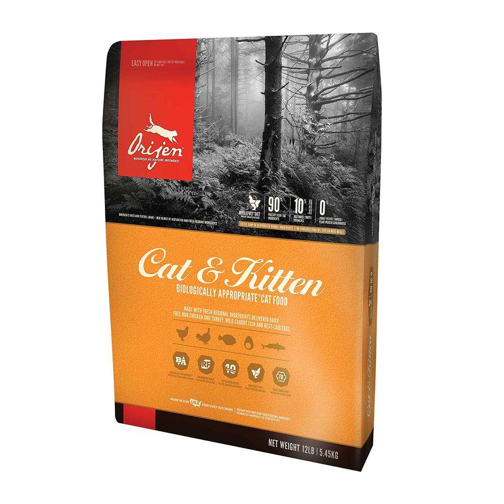 Orijen Grain Free Food for Cats and Kittens 12lb