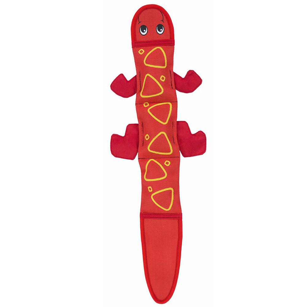 Fire Biterz Lizard Red Large Squeaker Dog Toy