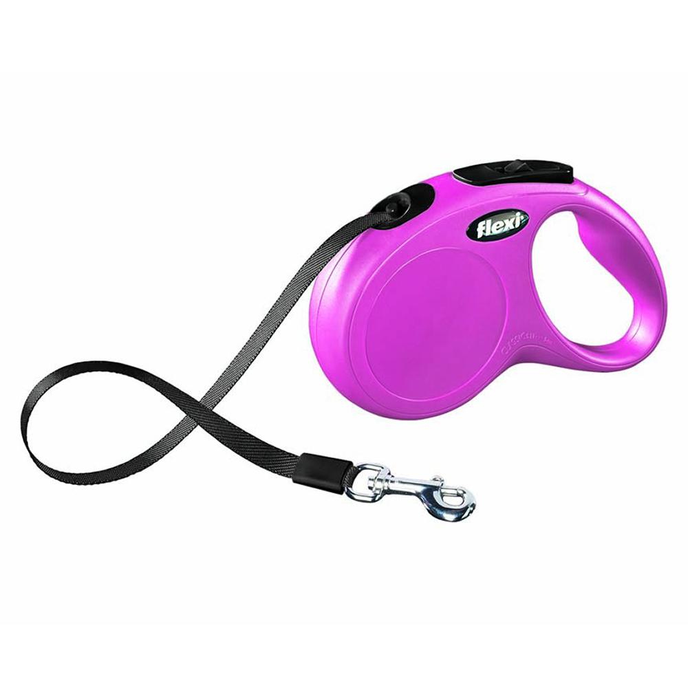 Flexi Medium Small Pink Retractable Tape Dog Leash