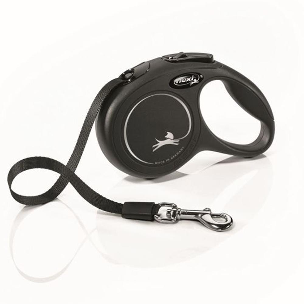 Flexi XSmall Black Retractable Tape Dog Leash