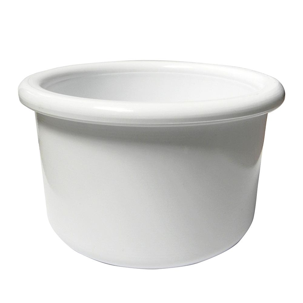 Crock-Style Plastic Bird Dish White 16 oz 