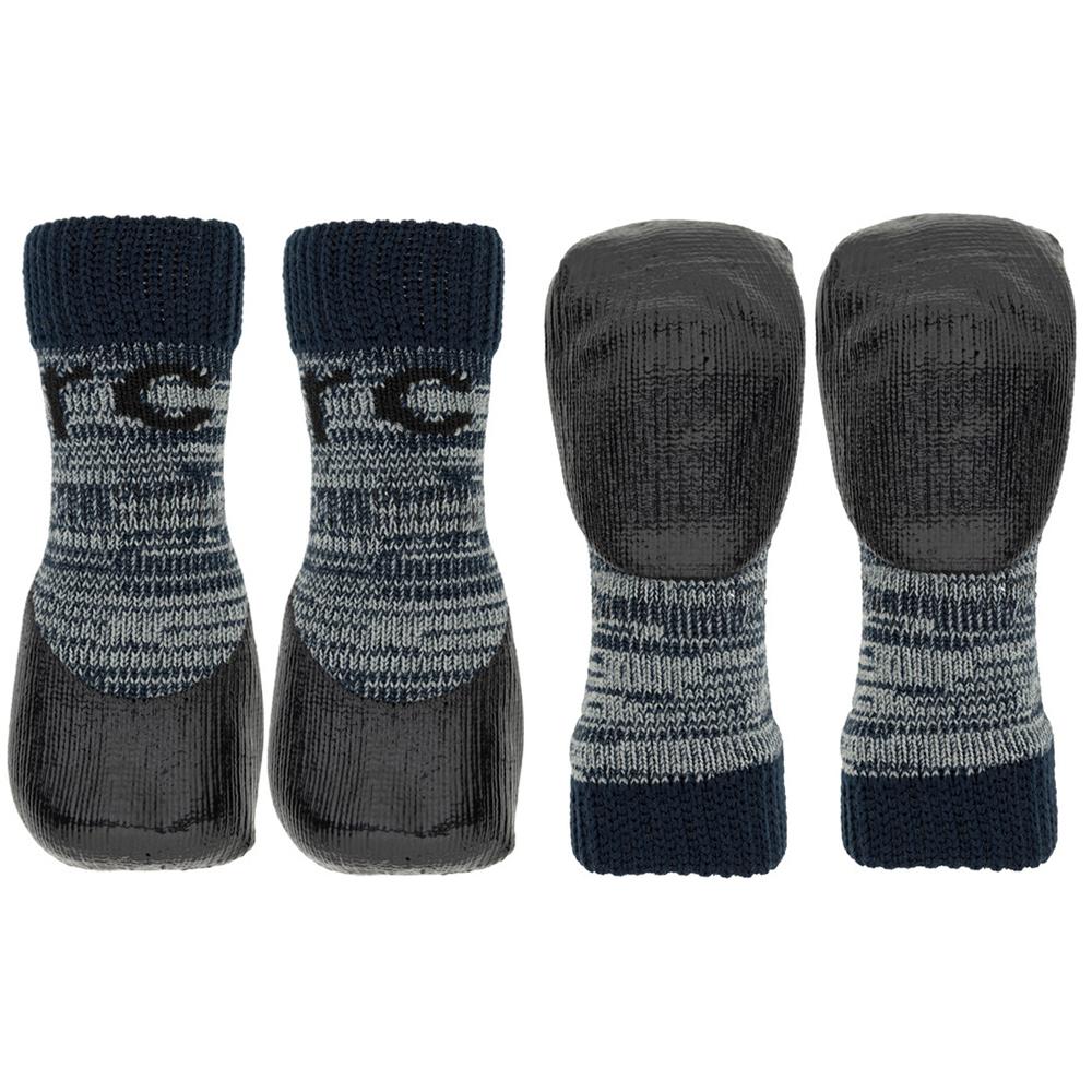Sport Pawks Anti-Slip Dog Socks Medium Grey
